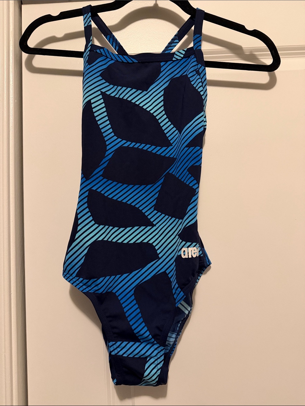 Arena Swimwear in Black & Teal with white logo